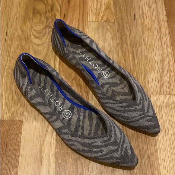 Rothy's Shoes - COPY - Rothy’s gray animal print shoes